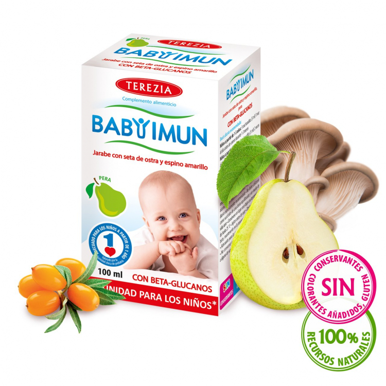 BABY IMUN jarabe con seta de ostra y espino amarillo 100 ml
